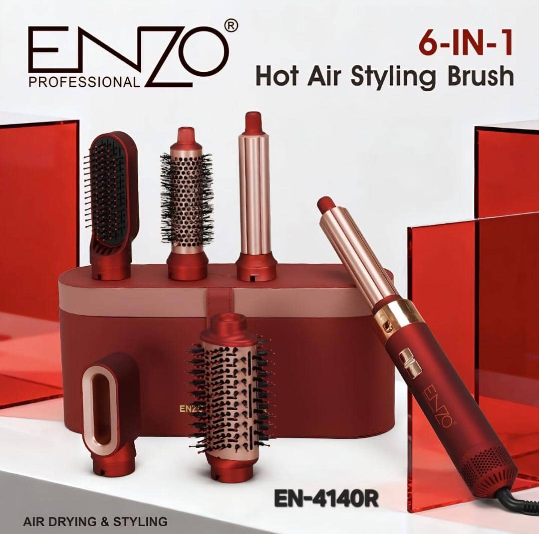 سشوار ۶ کاره انزو طرح دایسون ENZO EN-4140 6 in 1 Electric Styling Multi
